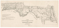 Surveys in the Territory of Florida, 1841 - Old Map Reprint - 1843 Regional Section 3