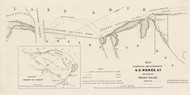 Presqu'ile Bay - Proposed Improvemnts - U.S. Works, Pennsylvania, 1838 - Old Map Reprint - 1843 Regional Section 5