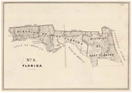 Florida (northern part) - Land Office Map, 1843 - Old Map Reprint - 1843 Regional Section 7