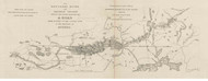 Kennebec River and Potential Road from Augusta Maine to Canada, 1834 - Old Map Reprint - 1843 Regional Section 8