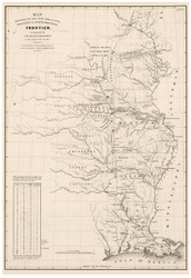 Defenses of the Western and North-Western Frontier - Copy 2, 1837 - Old Map Reprint - 1843 Regional Section 11