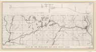 Proposed Milwaukee and Rock River Canal, Wisconsin, 1837 - Old Map Reprint - 1843 Regional Section 12