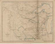 Wisconsin Territory, 1836 - Old Map Reprint - 1843 Regional Section 12