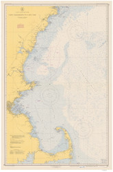 Cape Elizabeth to Cape Cod 1949 Nautical Map 1:210,100 sc Reprint BA 50
