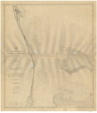 Cape Canaveral to Fowey Rocks 1908 AC Nautical - 1:400,000 Chart 14