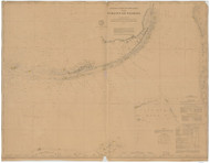 Straits of Florida 1880 AC Nautical - 1:400,000 Chart 15