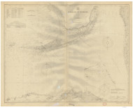 Straits of Florida 1911 AC Nautical - 1:400,000 Chart 15