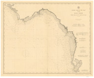 Tampa Bay to Cape San Blas 1888 AC Nautical - 1:400,000 Chart 17