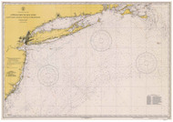 Approaches to New York Nantucket Shoals to Five Fathom Bank 1941 AC General Chart 1108