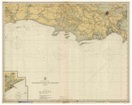 Mississippi River to Galveston 1925 AC General Chart 1116