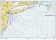 Approaches to New York Nantucket Shoals to Five Fathom Bank 1981 AC General Chart 1108