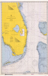 Cape Canaveral to Key West 1966 AC General Chart 1112