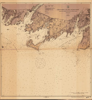Stamford Harbor to Little Captain Island 1914 A - Old Map Nautical Chart AC Harbors 269 - Connecticut