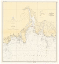 Goshen Point to Hatchett Point 1935 - Old Map Nautical Chart AC Harbors 214 - Connecticut