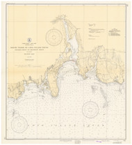 Goshen Point to Hatchett Point 1936 - Old Map Nautical Chart AC Harbors 214 - Connecticut