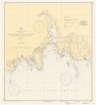 Goshen Point to Hatchett Point 1937 - Old Map Nautical Chart AC Harbors 214 - Connecticut