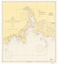 Goshen Point to Hatchett Point 1939 - Old Map Nautical Chart AC Harbors 214 - Connecticut