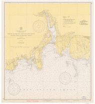 Goshen Point to Hatchett Point 1942 - Old Map Nautical Chart AC Harbors 214 - Connecticut