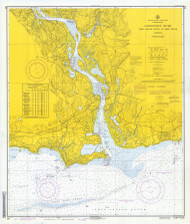 Entrance to Deep River 1971 - Old Map Nautical Chart AC Harbors 215 - Connecticut