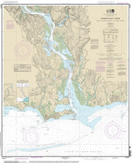 Long Island Sound to Deep River 2014 - Old Map Nautical Chart AC Harbors 13275 - Connecticut
