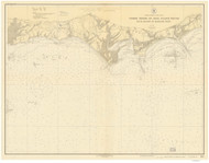 Duck Island to Madison Reef 1924 - Old Map Nautical Chart AC Harbors 216 - Connecticut