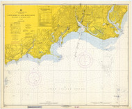 Stratford to Sherwood Point 1967 - Old Map Nautical Chart AC Harbors 220 - Connecticut