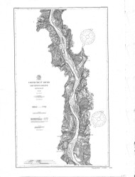 Deep River to Higganum 1900 - Old Map Nautical Chart AC Harbors 255 - Connecticut