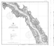 Deep River to Higganum 1921 - Old Map Nautical Chart AC Harbors 258 - Connecticut
