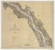 Deep River to Higganum 1934 - Old Map Nautical Chart AC Harbors 260 - Connecticut