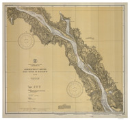 Deep River to Higganum 1935 - Old Map Nautical Chart AC Harbors 262 - Connecticut