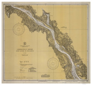 Deep River to Higganum 1938 - Old Map Nautical Chart AC Harbors 264 - Connecticut