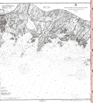 Sheffield Island to Westcott Cove 1917 A - Old Map Nautical Chart AC Harbors 268 - Connecticut