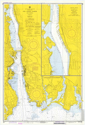 New London Harbor and Vicinity 1973 - Old Map Nautical Chart AC Harbors 293 - Connecticut