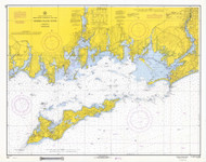 Fishers Island Sound 1968 - Old Map Nautical Chart AC Harbors 358 - Connecticut