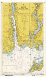 Harbor of New London and Approaches 1967 - Old Map Nautical Chart AC Harbors 359 - Connecticut