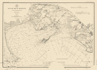 Black Rock Harbor 1888 Color Added - Old Map Nautical Chart AC Harbors 363 - Connecticut