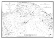 Black Rock Harbor 1884 B&W - Old Map Nautical Chart AC Harbors 363 - Connecticut