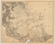 Boston Harbor 1896 - Old Map Nautical Chart AC Harbors 246 - Massachusetts