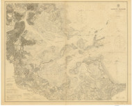 Boston Harbor 1902 - Old Map Nautical Chart AC Harbors 246 - Massachusetts