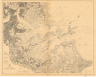 Boston Harbor 1911 - Old Map Nautical Chart AC Harbors 246 - Massachusetts