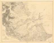 Boston Harbor 1913 - Old Map Nautical Chart AC Harbors 246 - Massachusetts