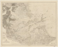 Boston Harbor 1915a - Old Map Nautical Chart AC Harbors 246 - Massachusetts