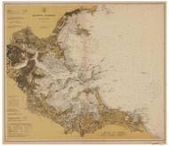 Boston Harbor 1915b - Old Map Nautical Chart AC Harbors 337 - Massachusetts