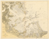 Boston Harbor 1919b - Old Map Nautical Chart AC Harbors 246 - Massachusetts