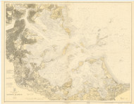 Boston Harbor 1921 - Old Map Nautical Chart AC Harbors 246 - Massachusetts