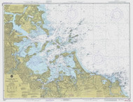 Boston Harbor 1980 - Old Map Nautical Chart AC Harbors 13270 - Massachusetts