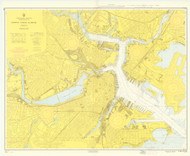 Boston Inner Harbor 1964 - Old Map Nautical Chart AC Harbors 248 - Massachusetts