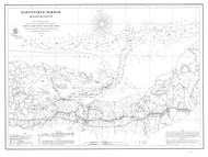 Barnstable Harbor 1861 A Old Map Nautical Chart AC Harbors 2 339 - Massachusetts