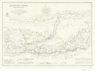 Barnstable Harbor 1861 B Old Map Nautical Chart AC Harbors 2 339 - Massachusetts