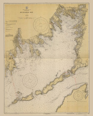 Buzzards Bay 1930 Old Map Nautical Chart AC Harbors 2 249 - Massachusetts